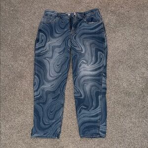 Hollister Blue Swirl Jeans